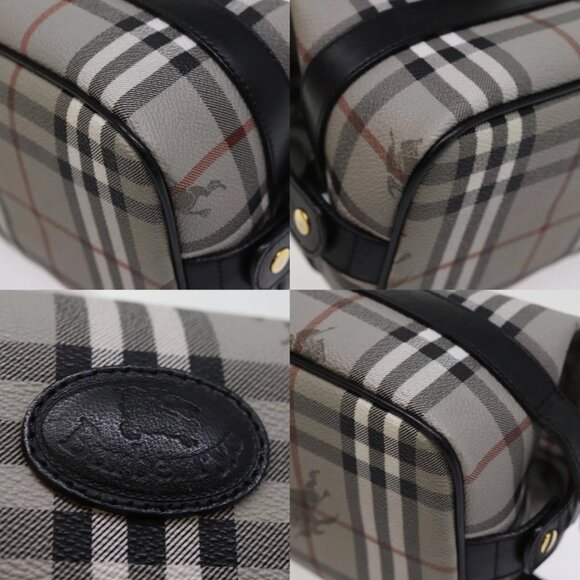 Burberrys Nova Check Clutch Bag PVC Gray Auth 77007V - Picture 15 of 15